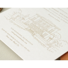 Bellissima Letterpressed Castle - Wedding Invitations - WP-IC55-LP-02 - 184209