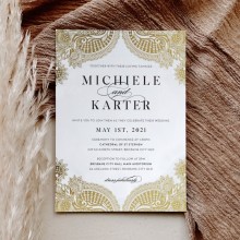 Imperial Frame - Wedding Invitations - KI300-PFL-GG-13 - 189280