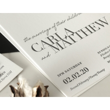 Sophisticated in Grey Letterpress - Wedding Invitations - WP-IC55-LP-01 - 184205