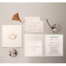 Hardcover Textured White - Wedding Invitations - HC-TW01 - 183911