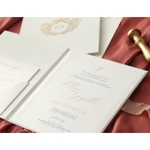 Hardcover Textured White - Wedding Invitations - HC-TW01 - 184348