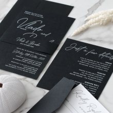 Contemporary in Black and White - Wedding Invitations - GI-CP350-01 - 184134