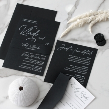 Contemporary in Black and White - Wedding Invitations - GI-CP350-01 - 184133