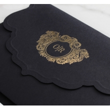 Stunning Regal Ebony Pocket - Wedding Invitations - BP-SOLPW-TR30-GG-01 - 184057