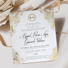 Glamorous Imperial Border - Wedding Invitations - KI300-PFL-GG-15 - 189272