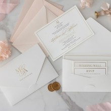 Landscape Pocket - Wedding Invitations - PCK-LP-WH - 189123