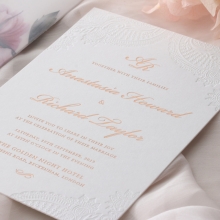 Regal Charm Letterpress - Wedding Invitations - IC55-GG-LPBD-10 - 185834