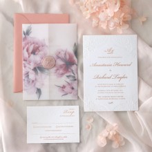 Regal Charm Letterpress - Wedding Invitations - IC55-GG-LPBD-03 - 189271