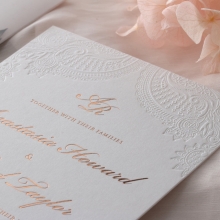 Regal Charm Letterpress - Wedding Invitations - IC55-GG-LPBD-10 - 185836