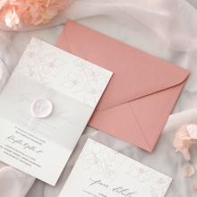 Blush Letterpressed Florals - Wedding Invitations - PM-IC330-PLP-PN-01 - 185107