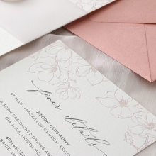Blush Letterpressed Florals - Wedding Invitations - PM-IC330-PLP-PN-01 - 185108