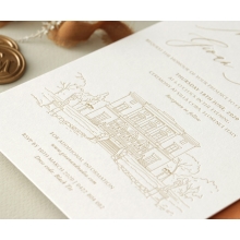 Bellissima Letterpressed Castle - Wedding Invitations - WP-IC55-LP-02 - 184210