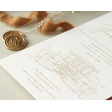 Bellissima Letterpressed Castle - Wedding Invitations - WP-IC55-LP-02 - 184211