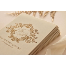Hardcover Pearl Gold Shimmer - Wedding Invitations - HC-TW01-7621-7622 - 183919
