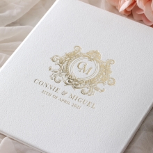 Lush Leather Hardcover - Wedding Invitations - HC-LLWH-01 - 184955