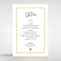 Ivory Doily Elegance table menu card design