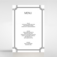 Paper Gilded Decadence wedding table menu card stationery item