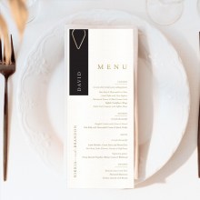 Timeless Ivory Menu with Foil - Menu Cards - MD-FL-KI300-GG-01 - 189415