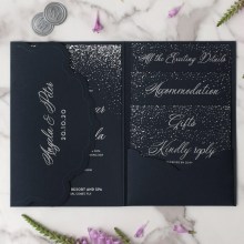 Midnight Sparkle - Wedding Invitations - PCK-EM-NV-S - 189338
