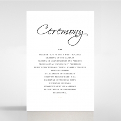 Paper Diamond Drapery wedding stationery order of service invitation card design