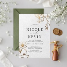Pre-Foiled Floral Garden - Wedding Invitations - KI300-PFL-GG-20 - 189449