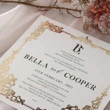 Regal Foiled Frame - Wedding Invitations - PM-KI300-PFL-GG-04 - 185082