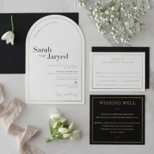 Modern Minimalist Arch - Wedding Invitations - ARC-PFL-GG-WH-01 - 189151