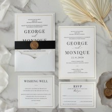 Modern Frame in Foil - Wedding Invitations - KI300-PFL-GG-01 - 189231