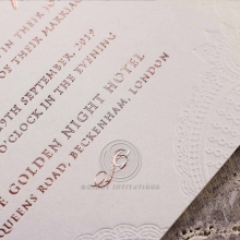 Regal Charm Letterpress - Wedding Invitations - IC55-GG-LPBD-10 - 185844