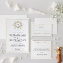 Royal Monogram - Wedding Invitations - KI300-PFL-GG-21x - 188284