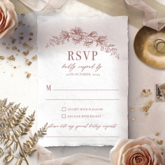 Fragrant Romance | Deckle Edge Wedding Invites