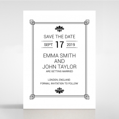 Paper Gilded Decadence save the date invitation card design