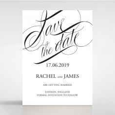 Paper Polished Affair save the date invitation stationery card