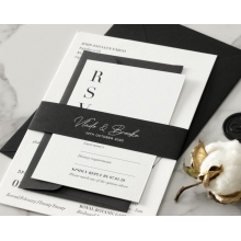 Sophisticated in Grey Letterpress - Wedding Invitations - WP-IC55-LP-01 - 184203