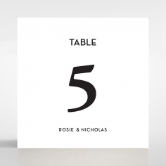 Frosted Chic Charm Acrylic wedding reception table number card stationery item