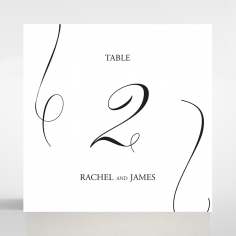 Paper Minimalist Love wedding table number card stationery design