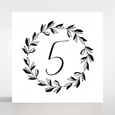 Paper Modern Romance table number card