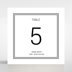 Paper Timeless Romance wedding table number card stationery