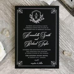 Ace of Spades Wedding Invitation Card Design