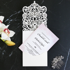 Baroque Pocket Wedding Card