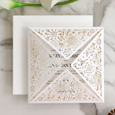 Blooming Charm Wedding Invitation Card Design