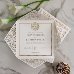 Blooming Charm with Foil Card Design