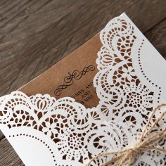 Country Glamour Wedding Invite