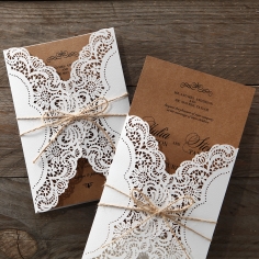 Country Glamour Invite Card