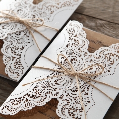 Country Glamour Invitation Card