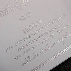 Royal Lace with Foil Invitation Card