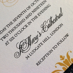 Vintage Prestige Wedding Invite Card