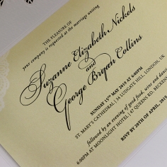 Vintage Prestige Wedding Invitation Card