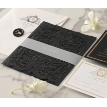 Lux Royal Lace with Foil - Wedding Invitations - PWI116142-F-GK - 184183