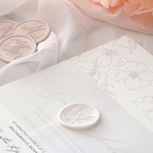 Blush Letterpressed Florals - Wedding Invitations - PM-IC330-PLP-PN-01 - 185111